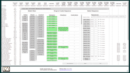 STACguard calibration sequence and instrument configuration screen