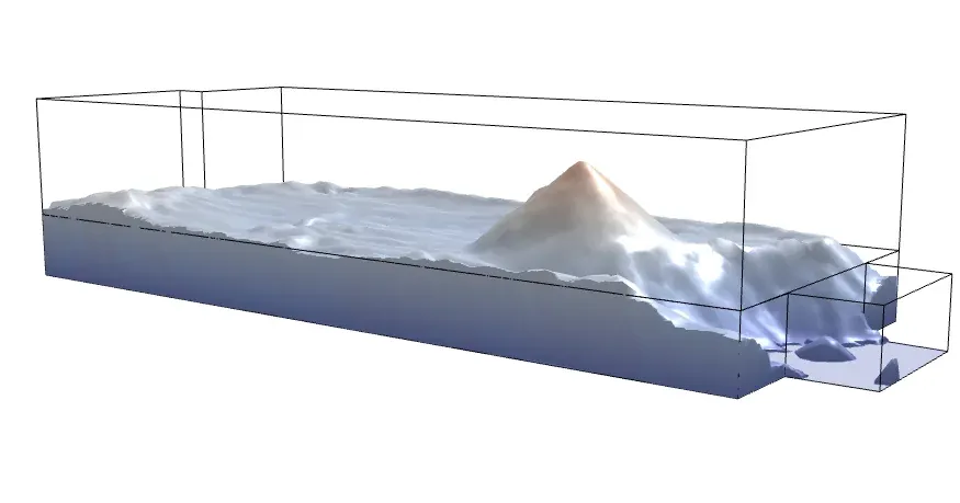 3D mesh model of a stockpile generated by Hyperion