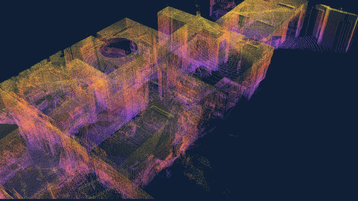 EOS2 LiDAR point cloud of the Altamus office interior