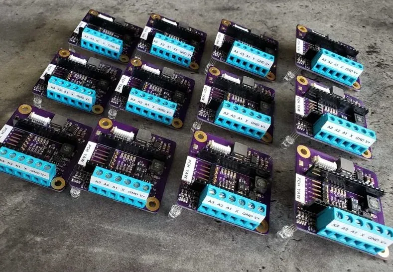 Batch of custom prototype circuit boards designed by Altamus